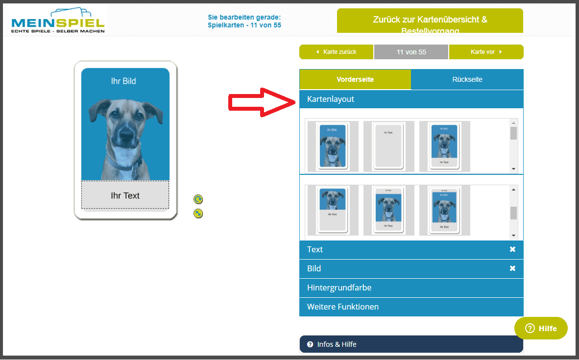 Karten-Layouts zum Tarotkarten gestalten